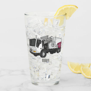 Verre Illustration de camion à ordures