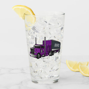 Verre Illustration de camion semi-remorque