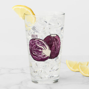 Verre Illustration de chou rouge