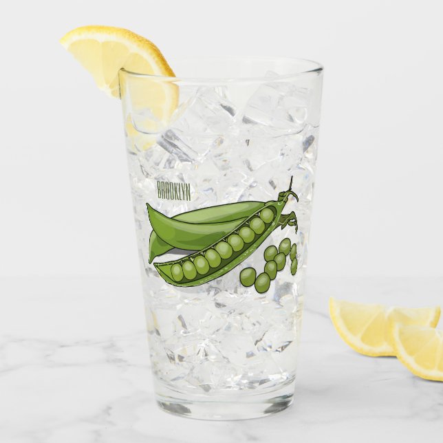 Verre Illustration de dessin de pois (Devant glace)