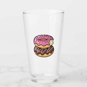 Verre Illustration de donuts kawaii empilés