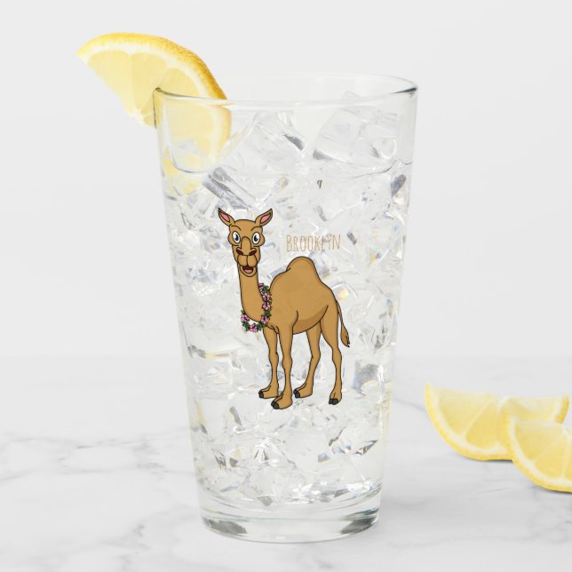 Verre Illustration de dromadaire (Devant glace)