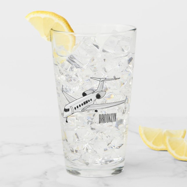 Verre Illustration de jet privé (Devant glace)