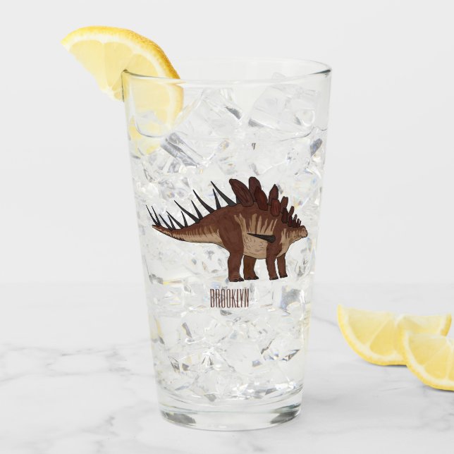 Verre Illustration de Kentrosaurus (Devant glace)
