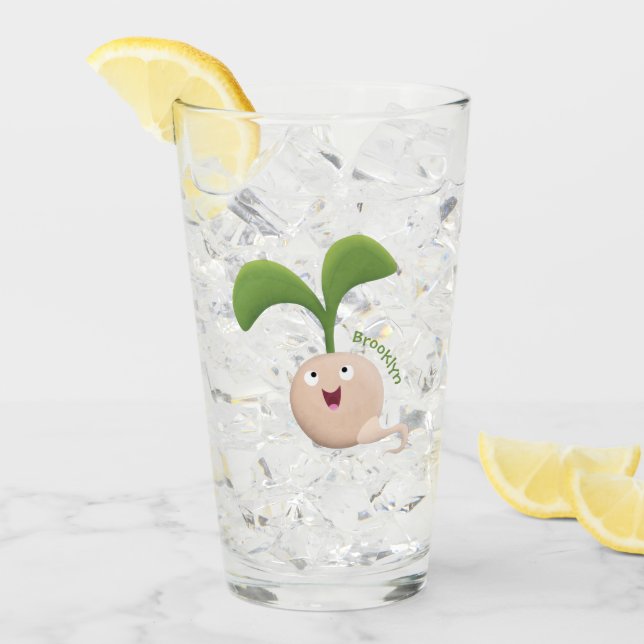 Verre Illustration de la caricature de la gerbe de grain (Devant glace)