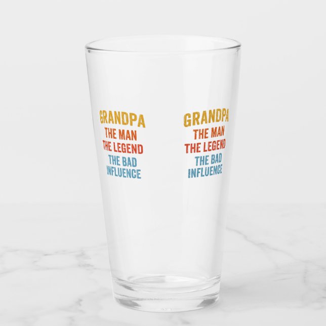 Verre Illustration de la légende de l'influence néfaste  (Devant)