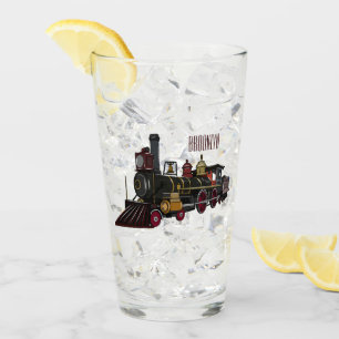 Verre Illustration de la locomotive à vapeur