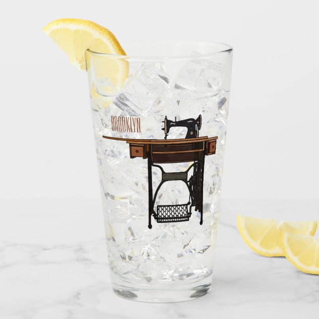 Verre Illustration de la machine à coudre (Devant glace)