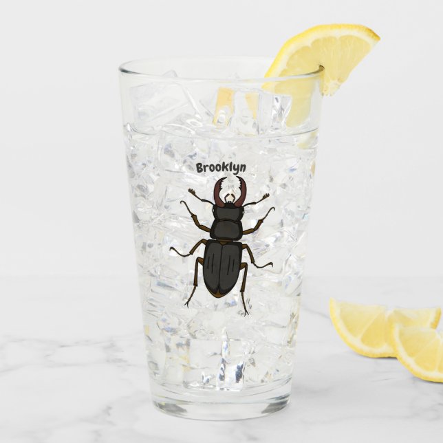 Verre Illustration de l'insecte du dendroctone du pin (Dos glace)