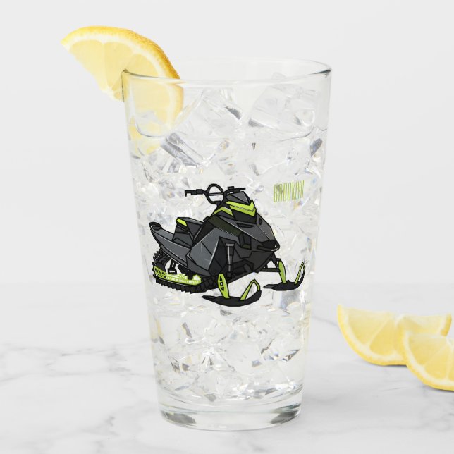 Verre Illustration de motoneige (Devant glace)