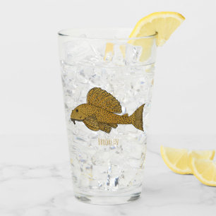 Verre Illustration de poisson Pleco