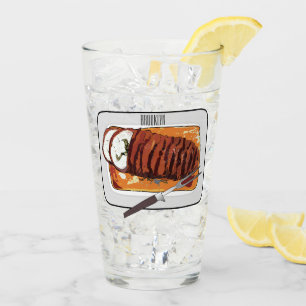 Verre Illustration de poitrine de dinde rôtie