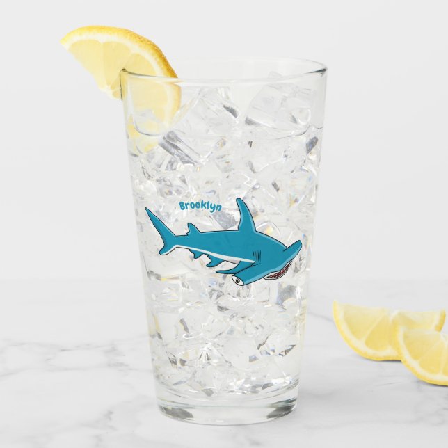 Verre Illustration de requin marteau (Devant glace)