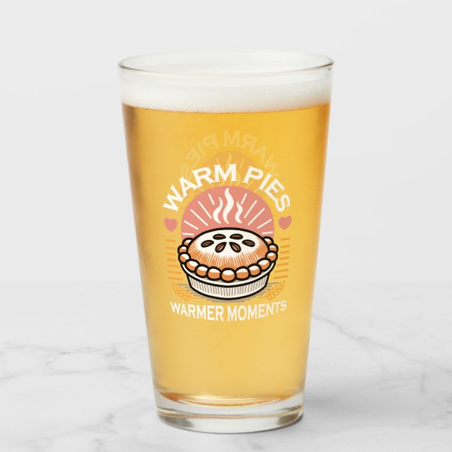 Verre Illustration de tourte douillette : Pies chaudes M (Devant (rempli))