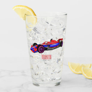 Verre Illustration de voiture de course professionnelle