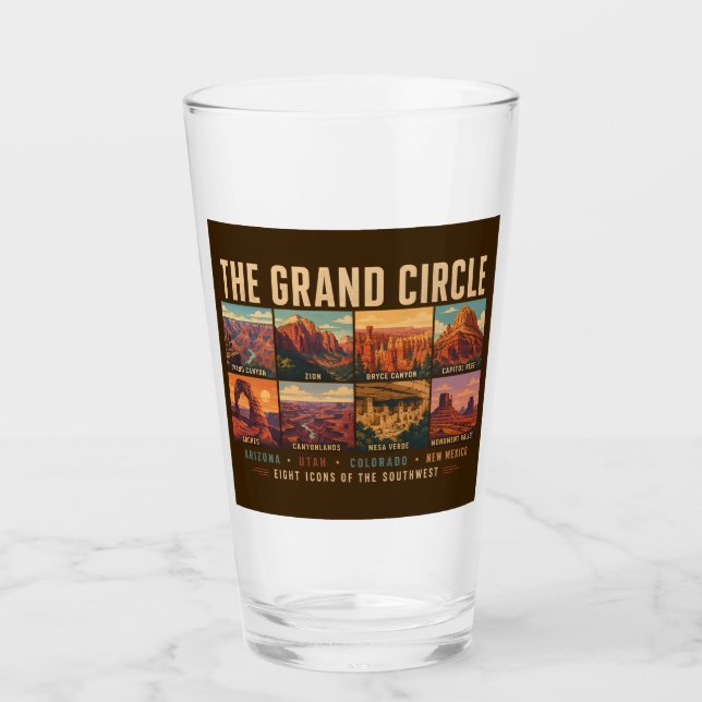Verre Illustration des monuments nationaux du Grand Cerc (Devant)