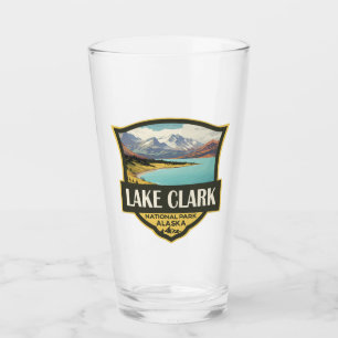 Verre Illustration du parc national du lac Clark Art voy