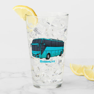 Verre Illustration d'un autobus à passagers moderne