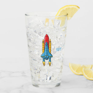 Verre Illustration d'un vaisseau de fusées
