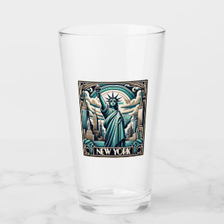 Verre Illustration New York style Art déco