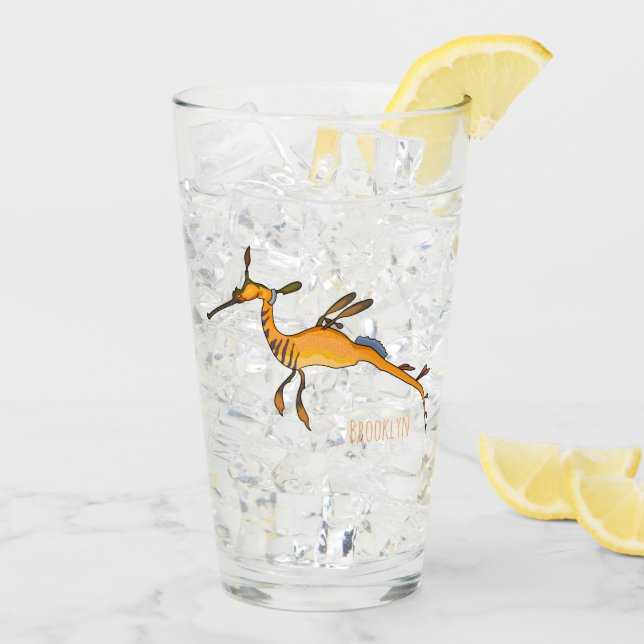 Verre Illustration Weedy seadragon (Dos glace)