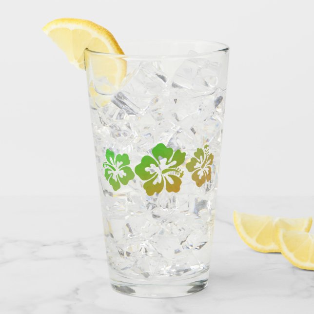 Verre Impression hawaïenne (Devant glace)