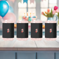 Verre Imprimé Canette | Vaisselle Florale pour Boi
