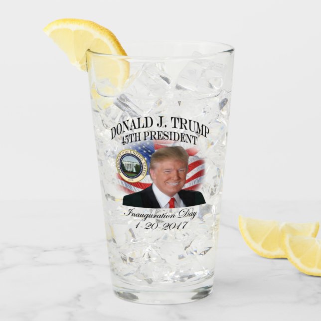 Verre Inauguration du Président Donald Trump (Devant glace)