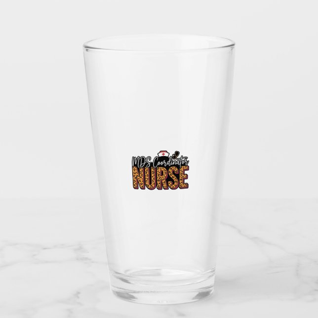 Verre Infirmière coordinatrice MDS Design de chemise vin (Devant)