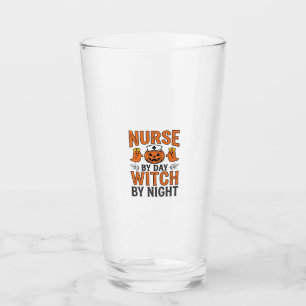 Verre Infirmière Halloween Sorcière la nuit Vintage Shir