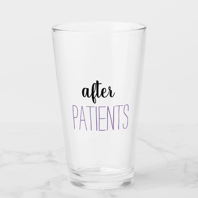 Verre Infirmière Humour après les patients Café Mug (Devant)