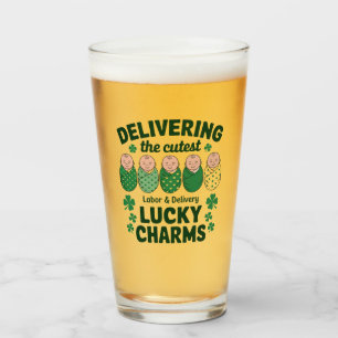 Verre Infirmière Labor & Delivery Lucky Charm Shamrock 