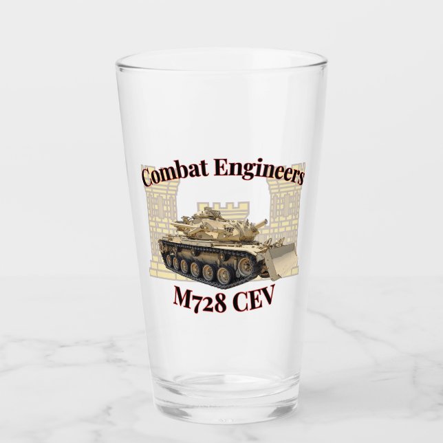 Verre Ingénieurs de combat M728 Pint CEV (Devant)
