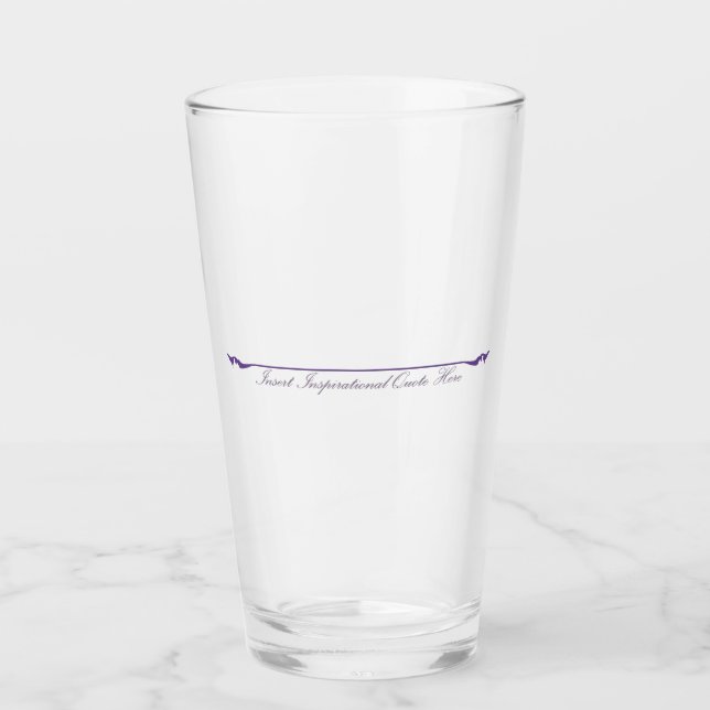 Verre Insérer un devis inspirant ici - violet (Devant)