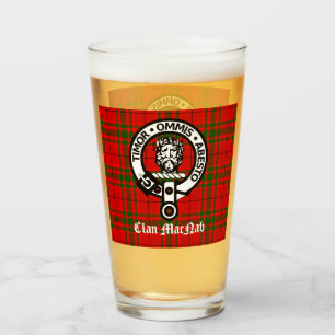 Verre Insigne de Clan MacNab et Tartan  