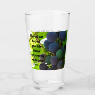 Verre Inspirationnel Bible Verse Bénédictions Raisins po