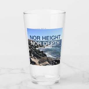 Verre Inspirationnelle Bible Verse Waves of the Sea Blue