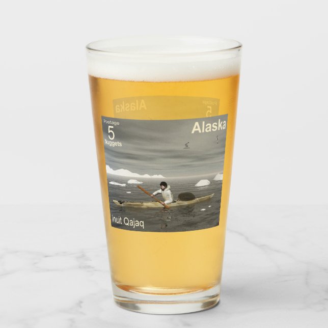 Verre Inuit Kayak - Postage en Alaska (Devant (rempli))