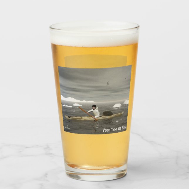 Verre Inuit Kayak - Sepia (Devant (rempli))