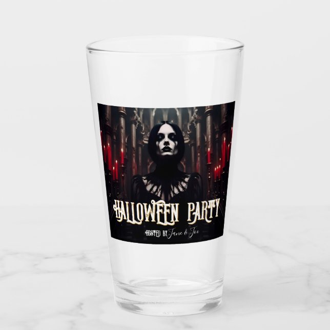 Verre Invitation de fête d'Halloween – Invitation gothiq (Devant)