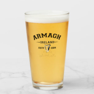 Verre Irish County Armagh Irlande Texte personnalisé
