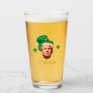 Verre Irlandais Donald 'O' MaGa' Trump Saint Patrick's D