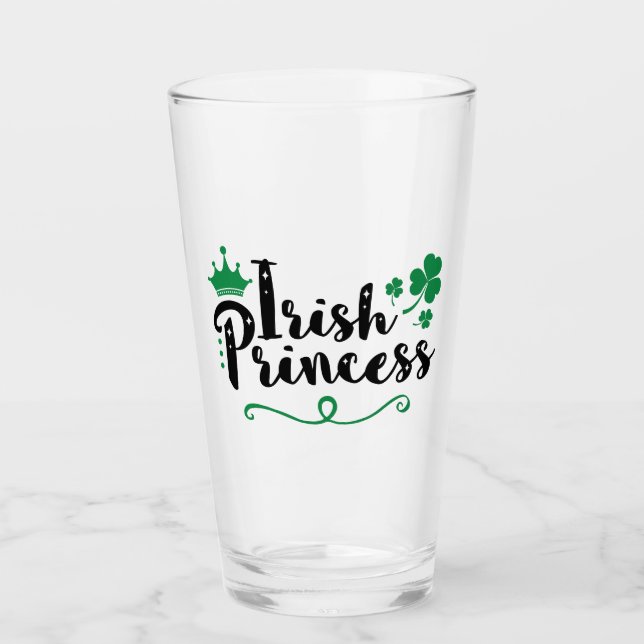 Verre Irlandaise Princesse femmes St Patrick's Day Scrip (Devant)