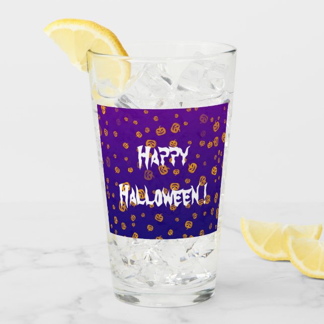 Verre Jack Pumpkins Halloween (Devant glace)
