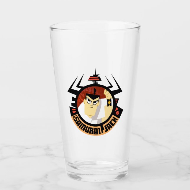 Verre Jack Samurai Dans Le Cadre Futuriste Aku (Devant)