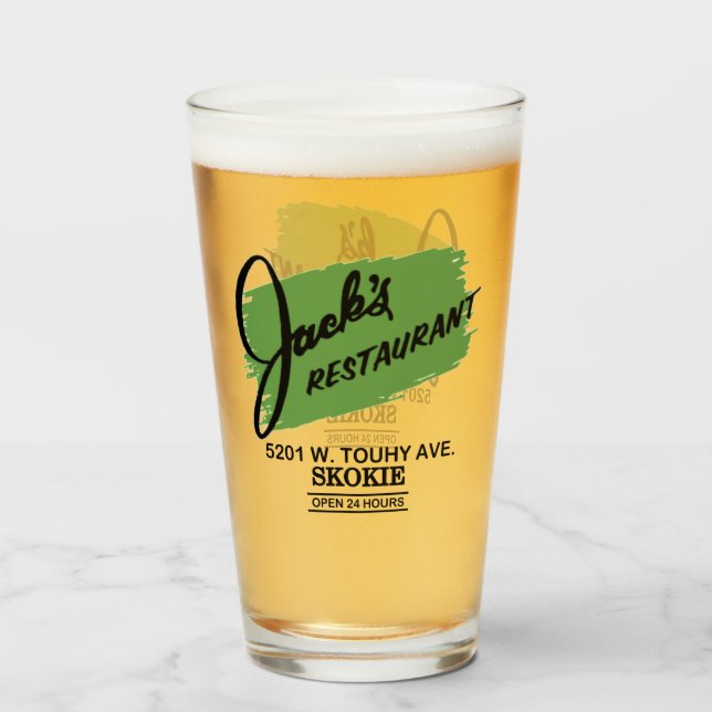 Verre Jack's Restaurant, Skokie, Illinois (Dos (rempli))