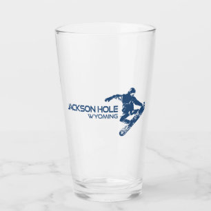 Verre Jackson Hole Wyoming Snowboardeur