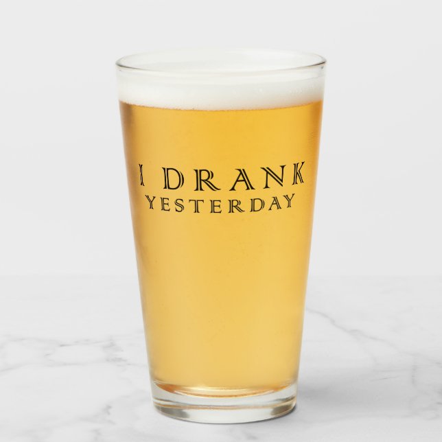 Verre J'ai bu hier (Devant (rempli))