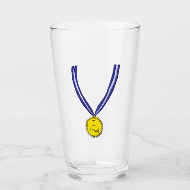 Verre J'ai Essayé Médaille (Devant)