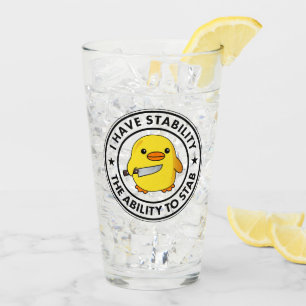 Verre J'Ai La Stabilité De Stab Funny